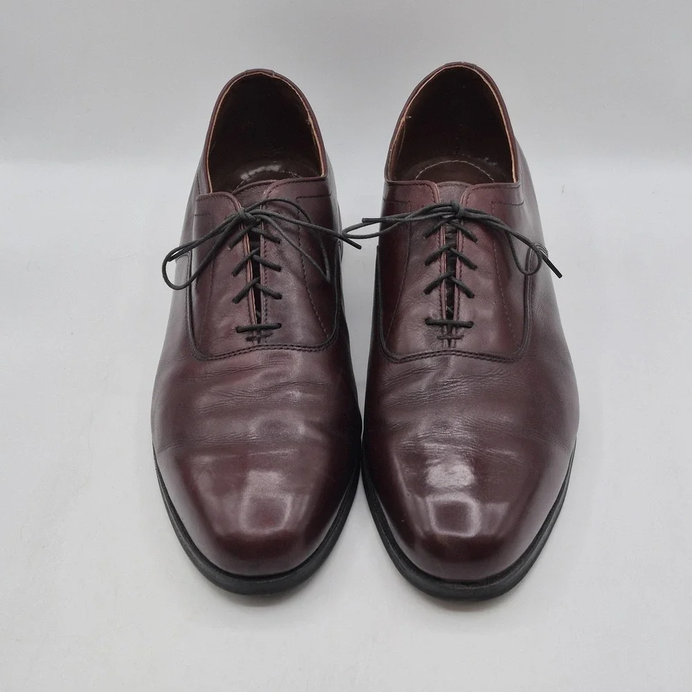 Dexter Dress Shoes Mens Size 14 D Burgundy Leather Oxford‎ Plain Toe W752-4
